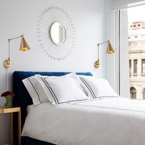 Modern Gold Wall Sconce Set